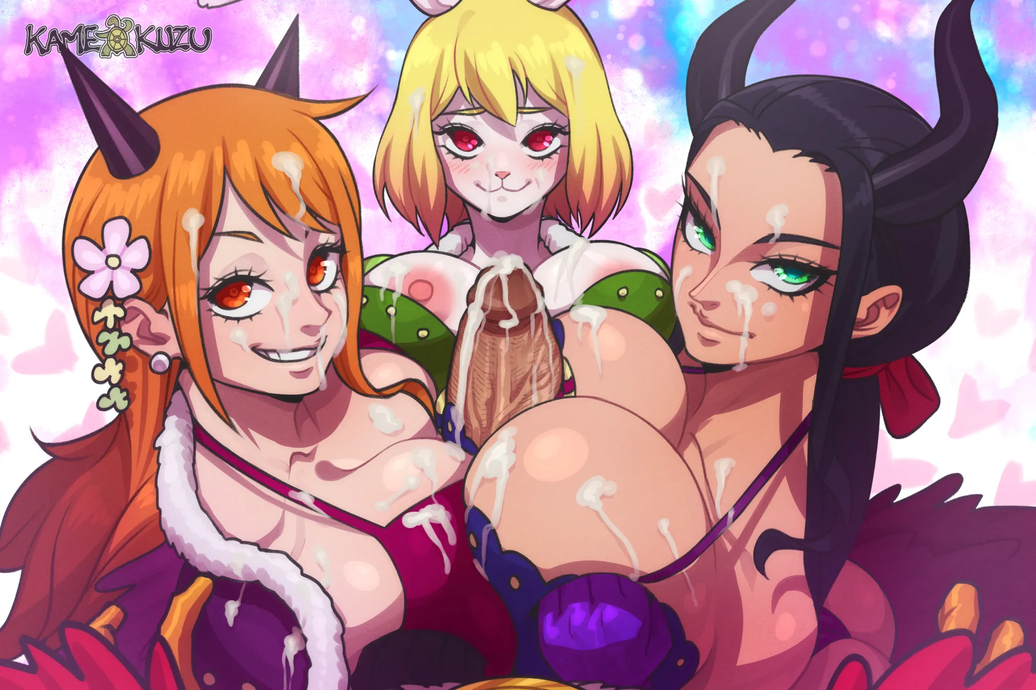 Nami Carrot And Robin Triple Paizuri By Kameseru One Piece Premium Hentai