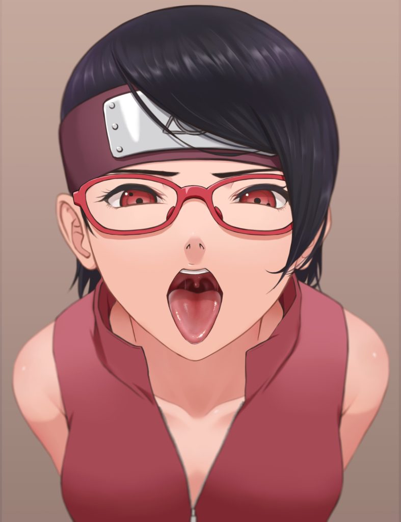 Sarada Uchiha Beautiful Face Waiting By Miru Naruto B