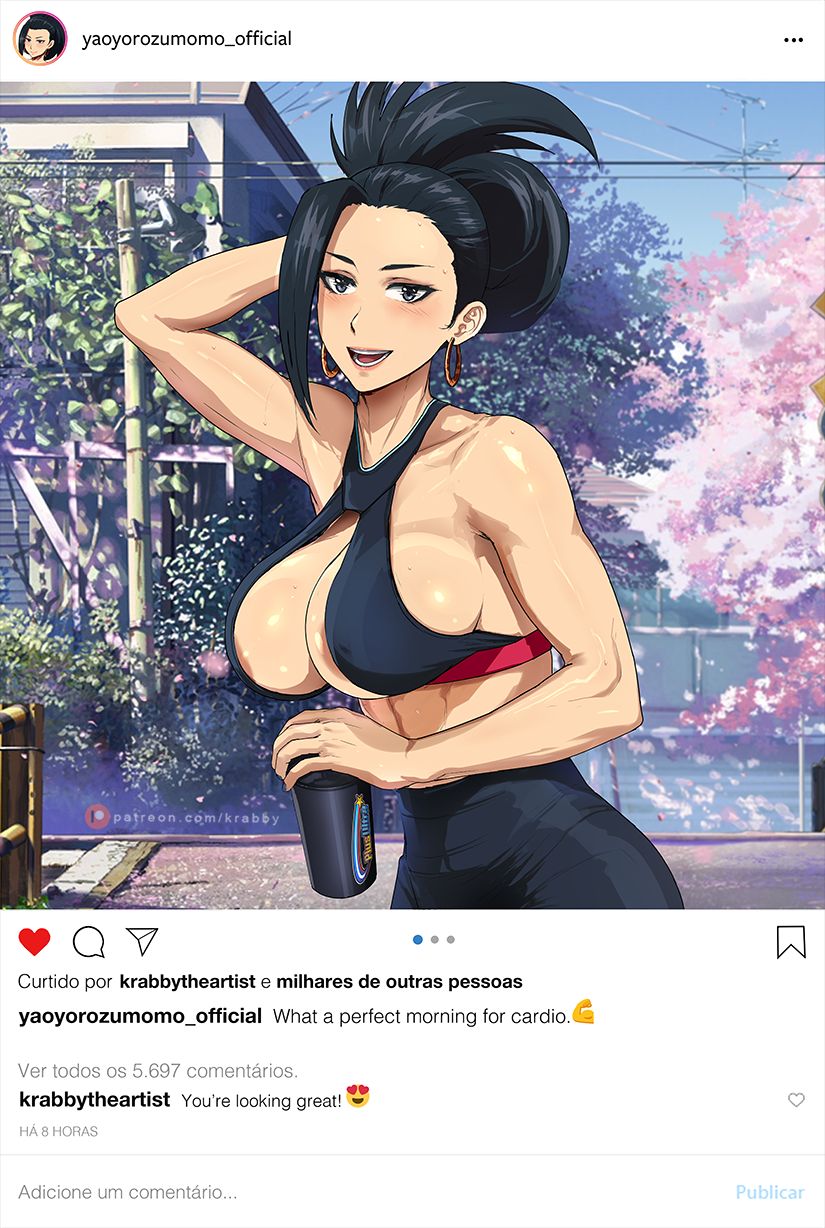 Momo Yaoyorozu Instagram Hentai by Krabby | My Hero Academia Hentai 3
