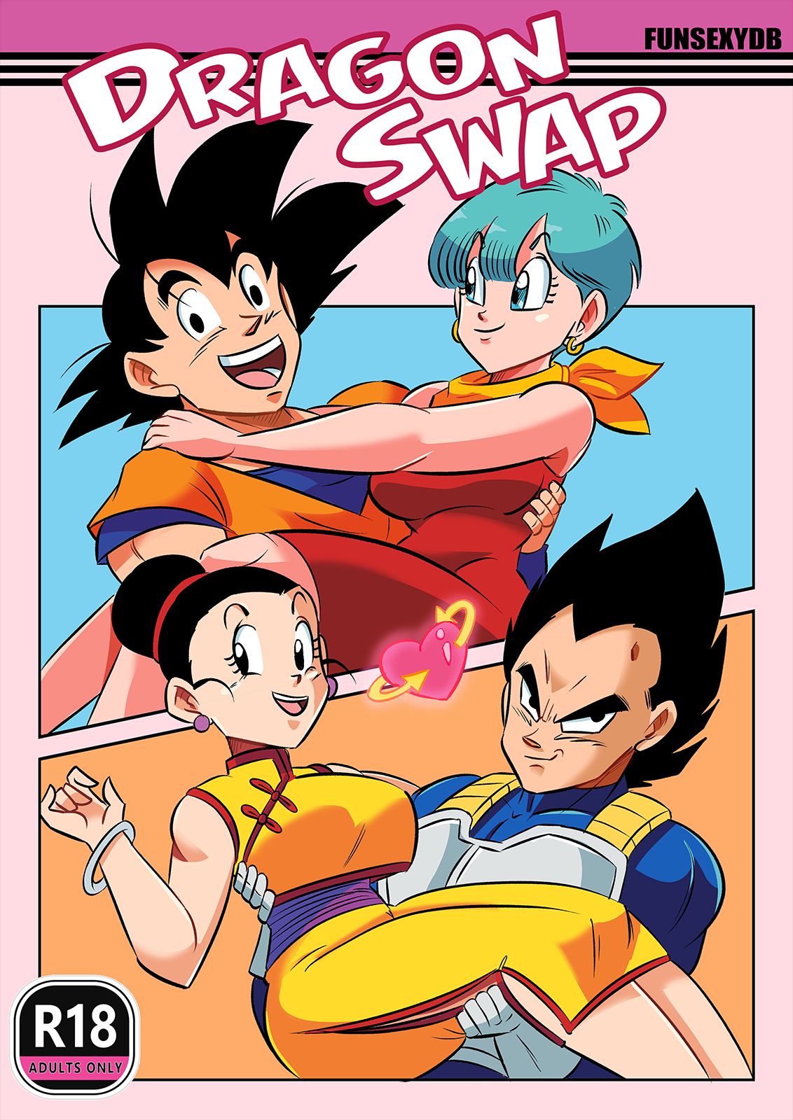 Dragon Swap, Goku X Bulma and Vegeta X Chi Chi by FunsexyDB | Dragon Ball