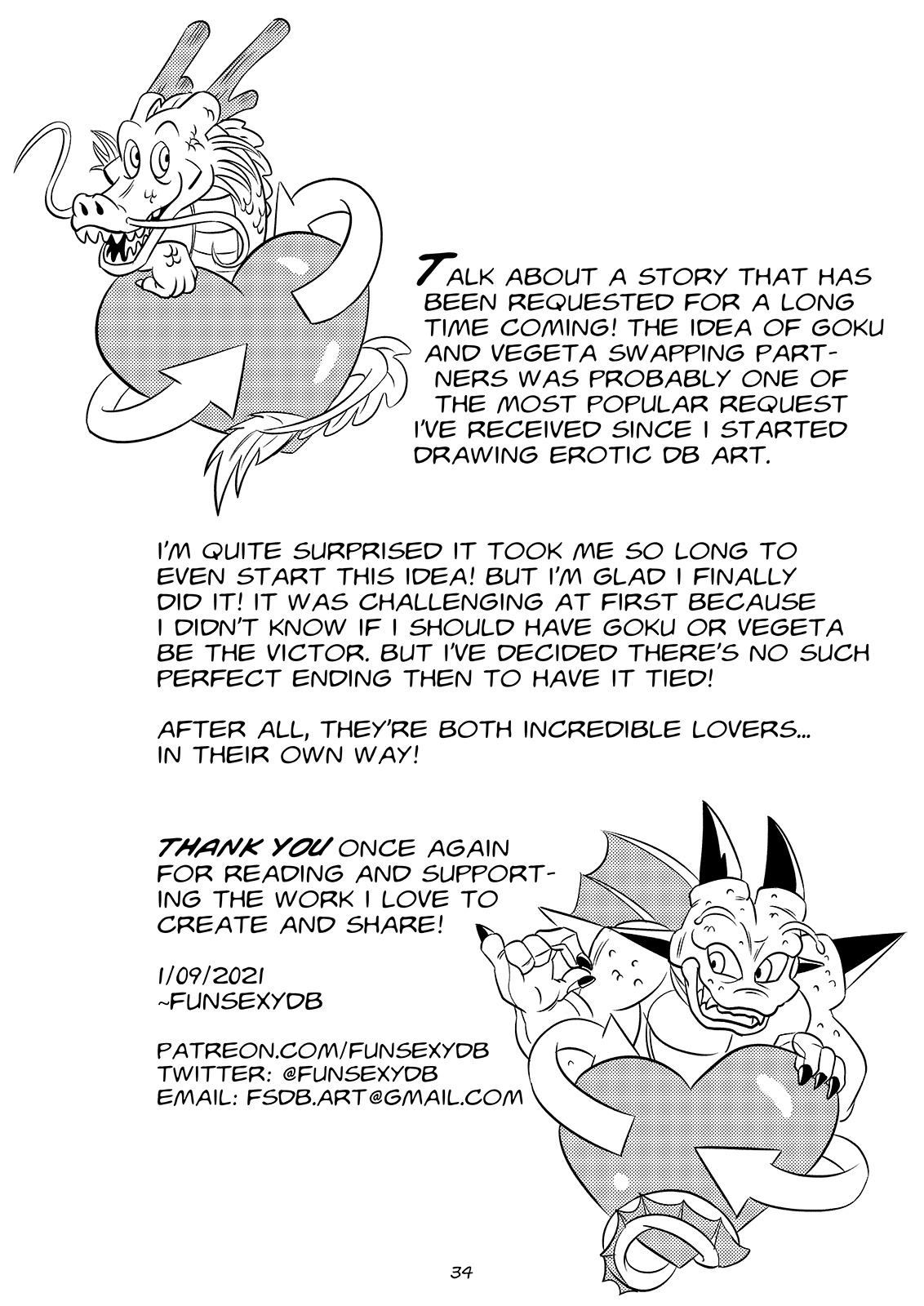 Dragon Swap, Goku X Bulma and Vegeta X Chi Chi by FunsexyDB | Dragon Ball Hentai 69