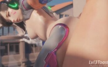 D.Va Rammed From Behind by lvl3toaster | Overwatch Hentai 7