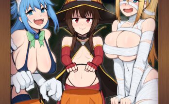 Aqua Megumin and Darkness Halloween Costume by Afrobull