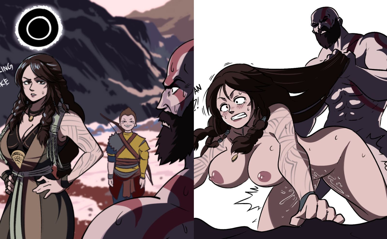 Kratos y freya comics porno