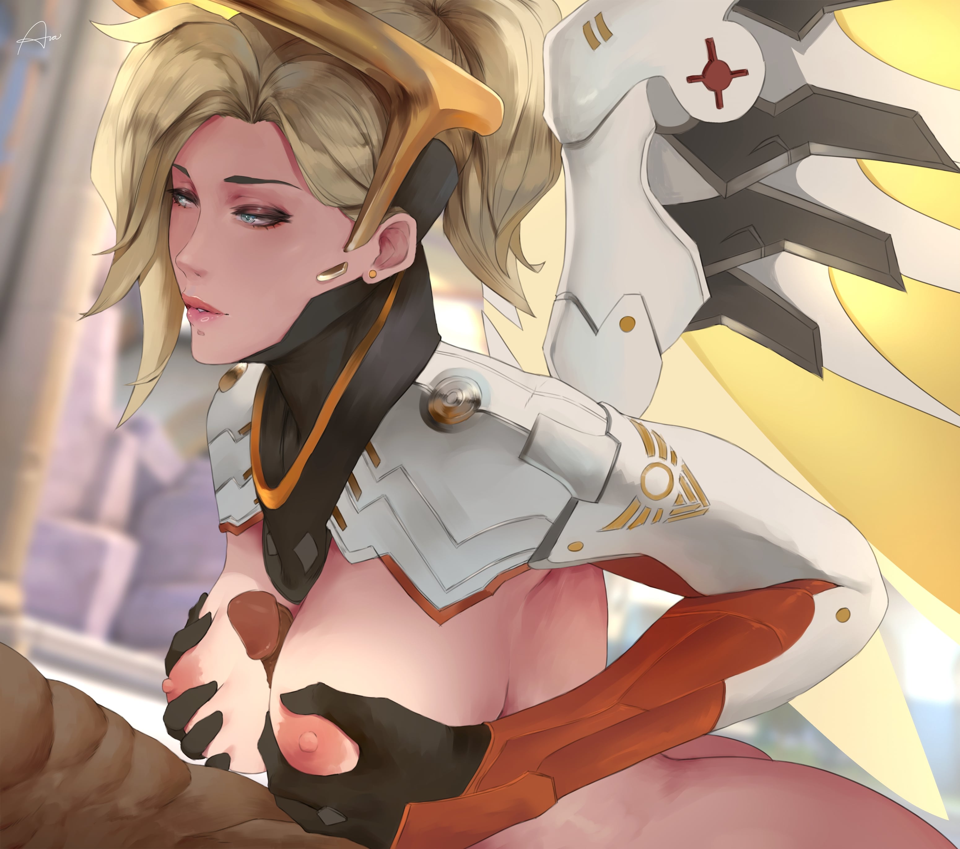 Overwatch hentai mercy