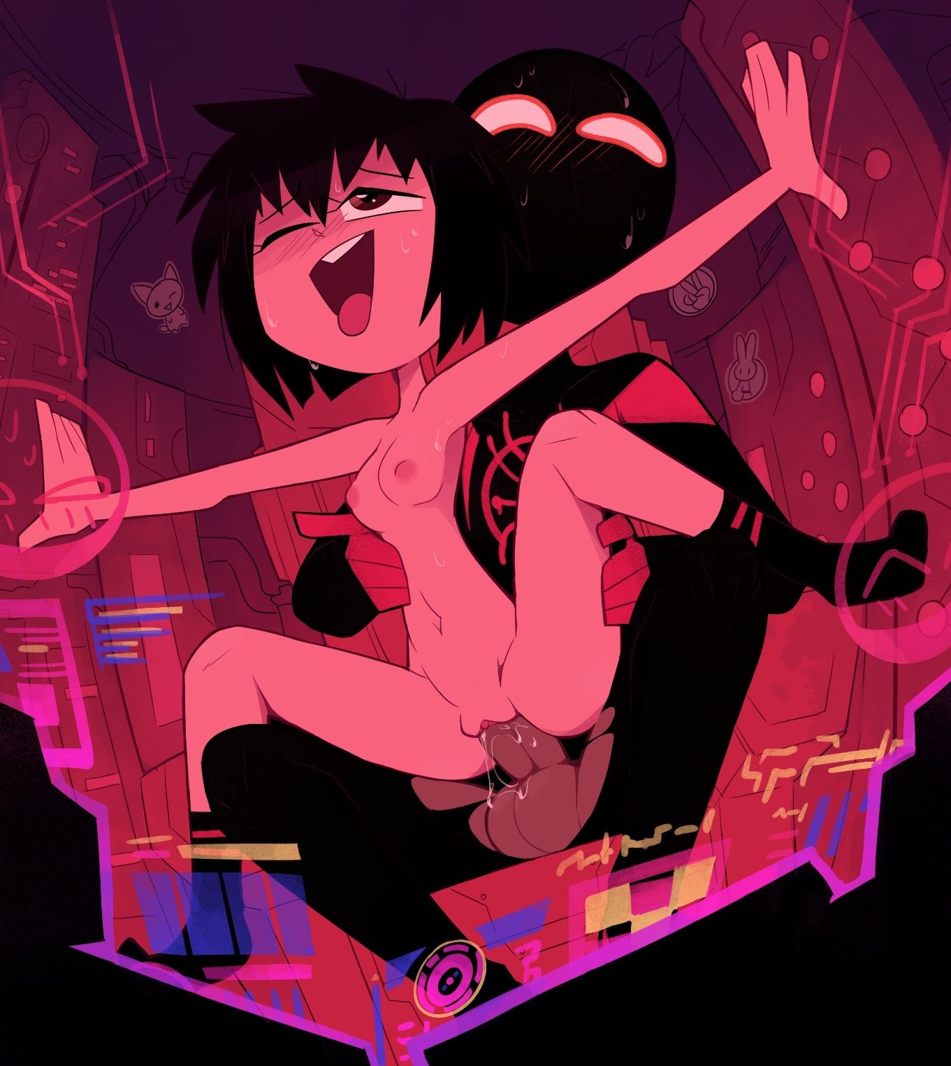 Miles X Peni Parker by Miscon Marvel
