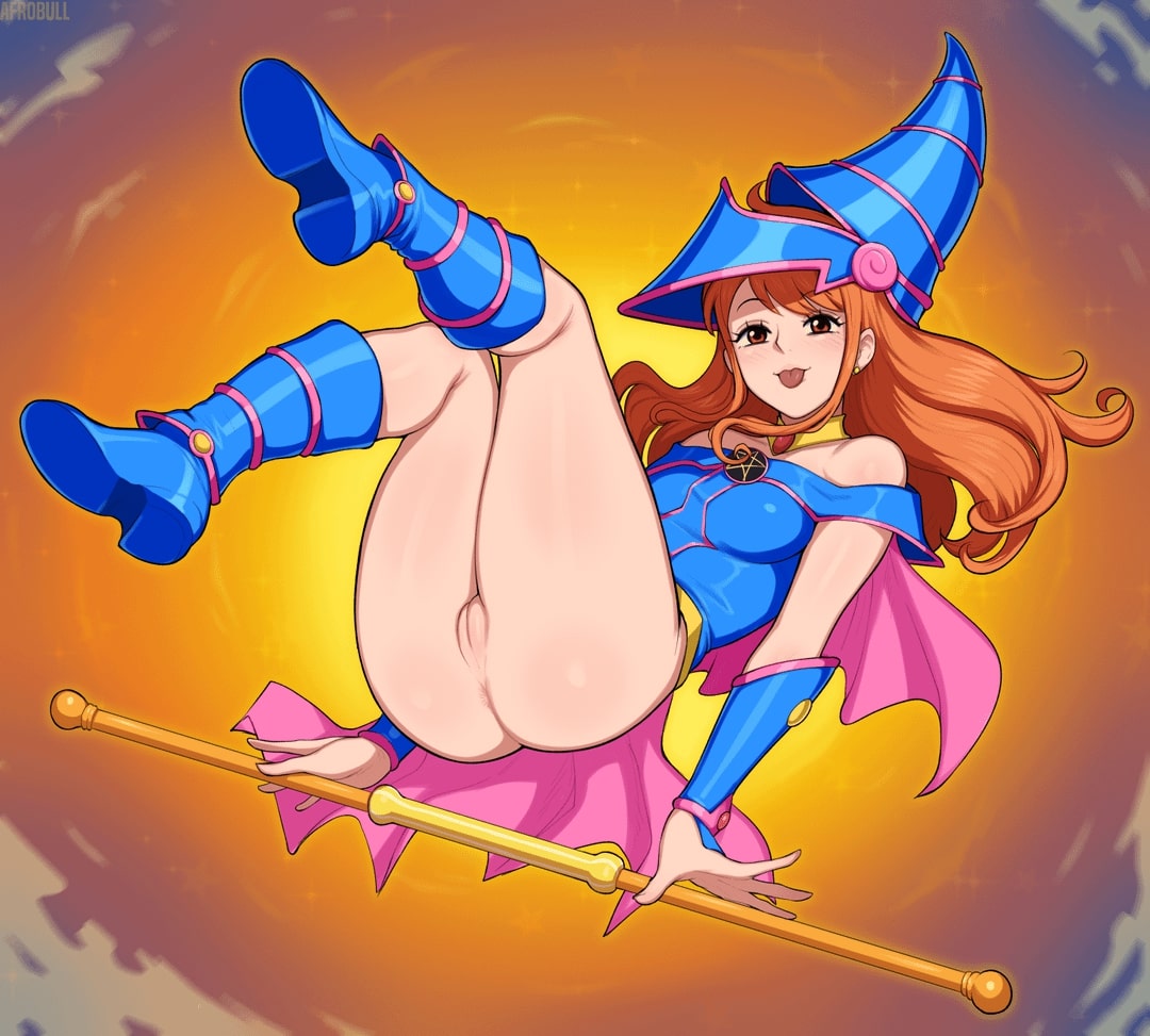 Nami As Dark Magician Girl By Afrobull | One Piece X Yu-Gi-Oh! Premium  Hentai