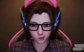 D.Va Correct Gaming Posture R34 Video by ToonyCassie - Overwatch Hentai 7