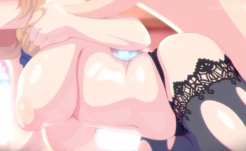 Lisa X Aether Backshot Animation by Theobrobine – Genshin Impact Hentai 17
