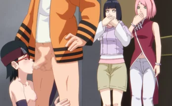 Sakura and Hinata Caught Naruto and Sarada in Action by Mrchungus – Boruto Hentai 13