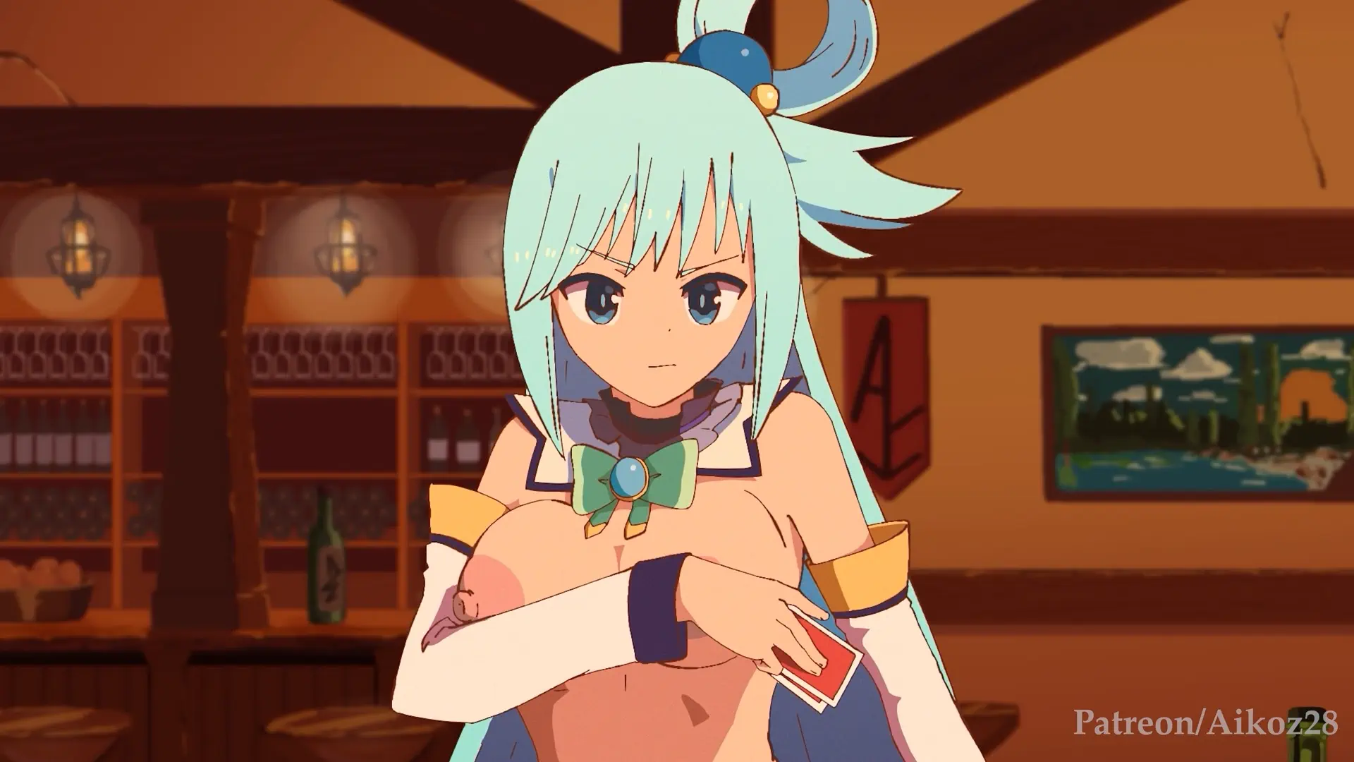 Aqua Lose The Game Against Kazuma By Aikoz28